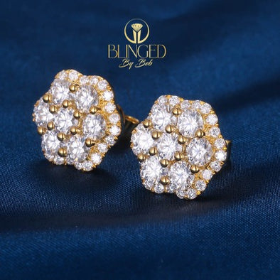 S925 Sterling Silver VVSD1 Stud Earrings