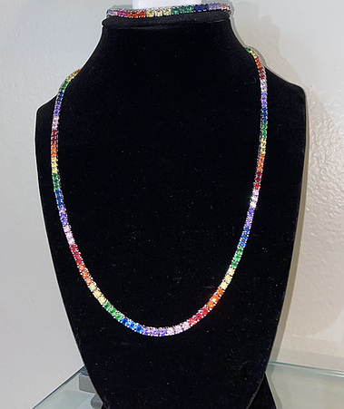 Pride Tennis Necklace