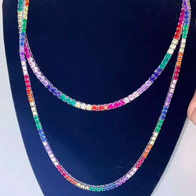 Pride Tennis Necklace